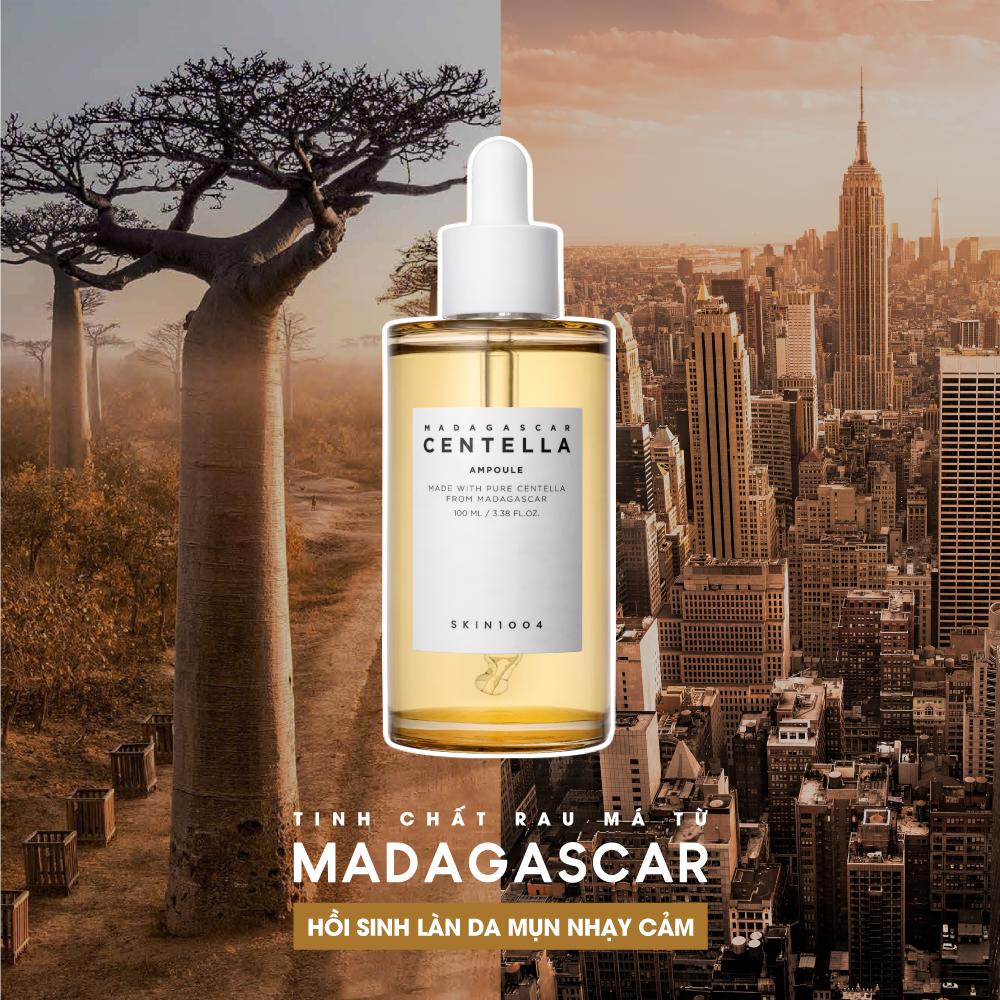 Tinh Chất Rau Má Giảm Mụn Và Làm Dịu Dành Cho Da Nhạy Cảm Skin1004 Madagascar Centella Ampoule 30ml