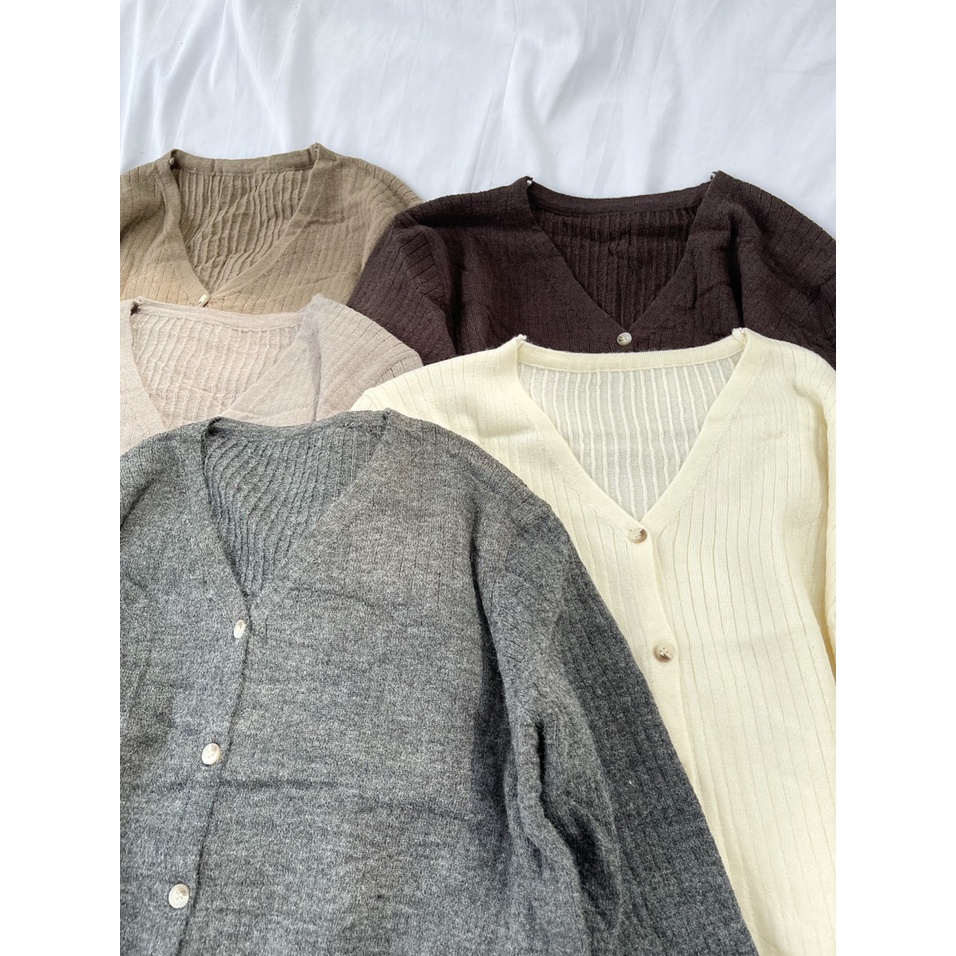 Áo Cardigan -Áo Cardigan Len Đũa