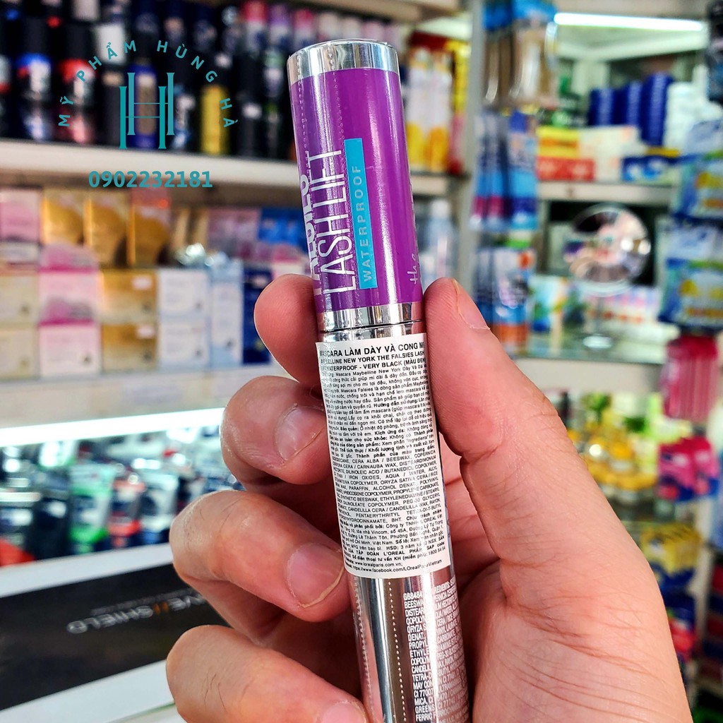 Chuốt mi, mascara, dày mi, cong mi tức thì Maybelline The Falsies Lash Lift Mascara