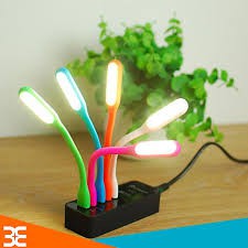 Combo 5 đèn led usb Siêu sáng - Led Dẻo cổng usb