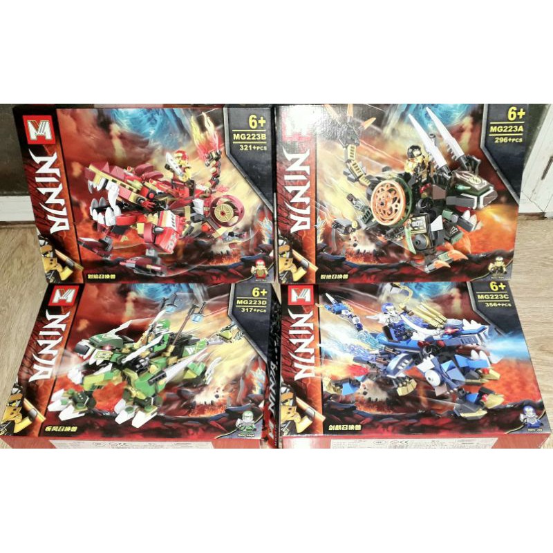 Lắp ráp 1 hộp LegoNinja MG223 Cưỡi Quái Thú Kỳ Lân có trên 296 chi tiết bằng nhựa