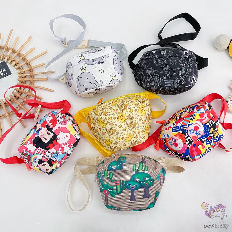 Túi Đeo Chéo Họa Tiết Hoạt Hình Phong Cách Hàn Quốc Cho Bé