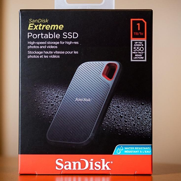  Ổ cứng di động SSD Sandisk Extreme Portable E60 USB 3.1 2TB 550MB/s (Đen)