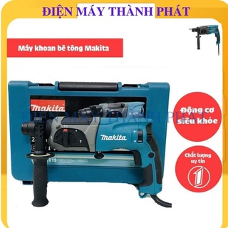 Máy khoan sắt bắt vít đục tường bê tông đa chức năng mini dùng điện cầm tay Makita HR2470
