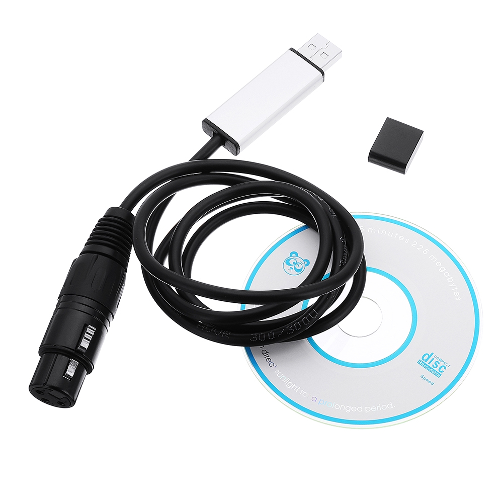 LUSTREON USB to DMX512 Interface Adapter Computer PC LED Light Dimmer Controller