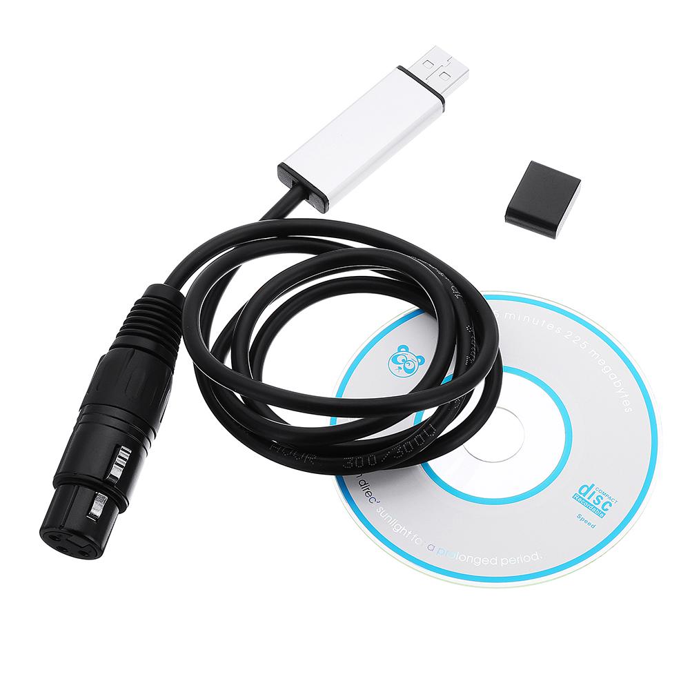 Lustreon usb to dmx512 interface adapter computer pc led light dimmer controller