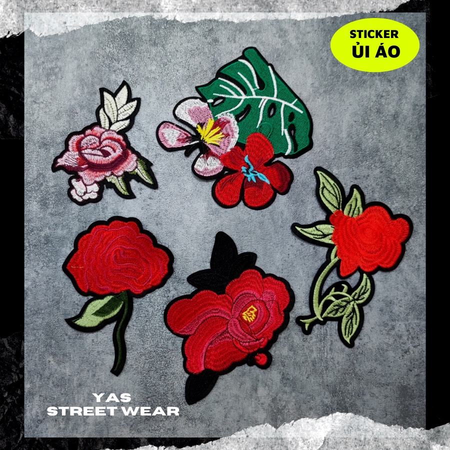 Sticker vải thêu cao cấp - CÓ SẴN KEO ỦI,Patch ủi dùng làm miếng vá Quần Áo,áo phao,BALO,quần jogger, đồ jeans, giày dép
