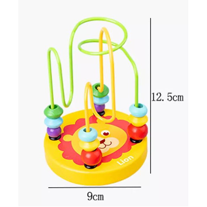 Đồ Chơi Luồn Hạt Mê Cung Bằng Gỗ / Giúp Bé Luyện Đôi Tay Khéo Léo