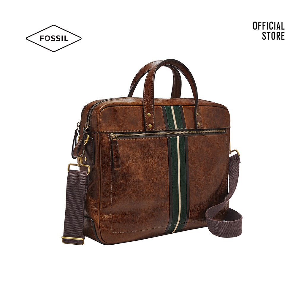 Túi đeo chéo nam Fossil Haskell Messenger Bag MBG9456222 - màu nâu