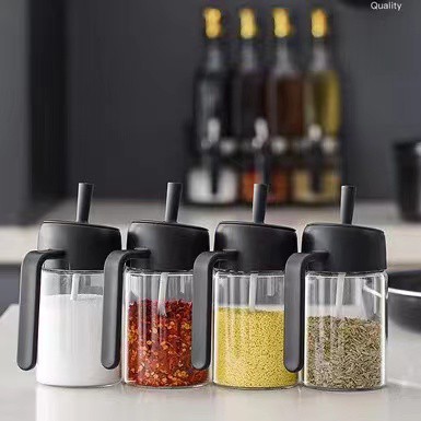 Hũ đựng gia vị Morandi phong cách Bắc Âu kèm quai cầm | BigBuy360 - bigbuy360.vn