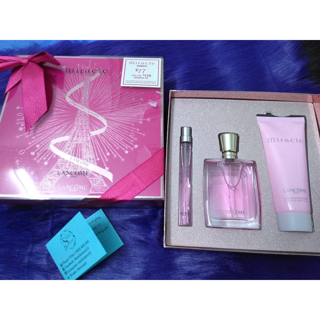 Set nước hoa Lancome Miracle 3 món