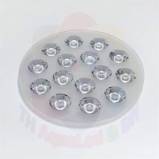 Chóa LED tròn 15 chip, sử dụng cho mạch led 15 chip, gom ánh sáng thừa hiệu quả