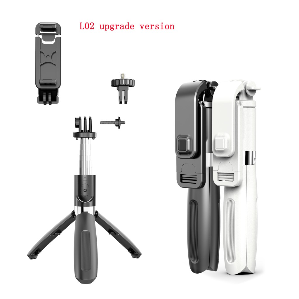 Gậy selfie kiêm giá đỡ cho điện thoại Android/ IOS có điều khiển từ xa kết nối Bluetooth 3 trong 1 linh hoạt 360 độ | BigBuy360 - bigbuy360.vn