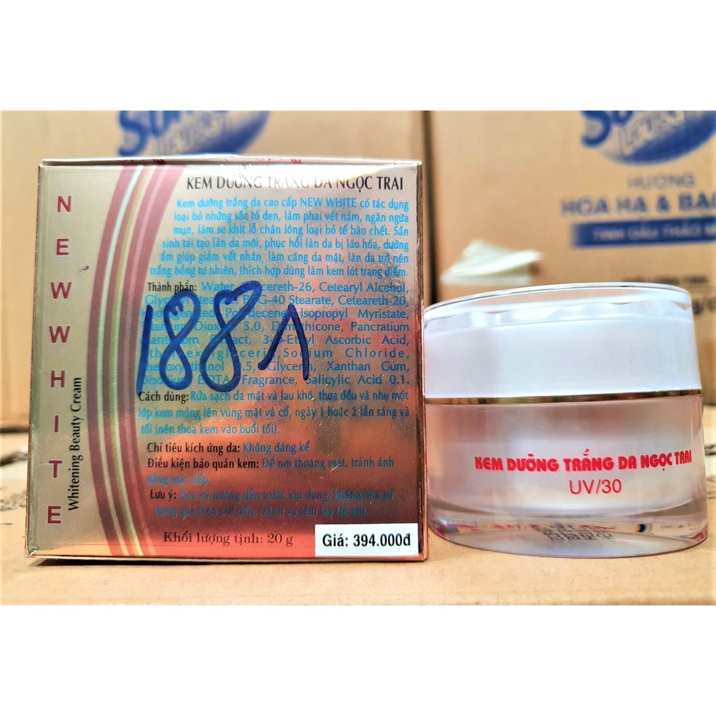 Kem New White dưỡng trắng da ngọc trai 20g