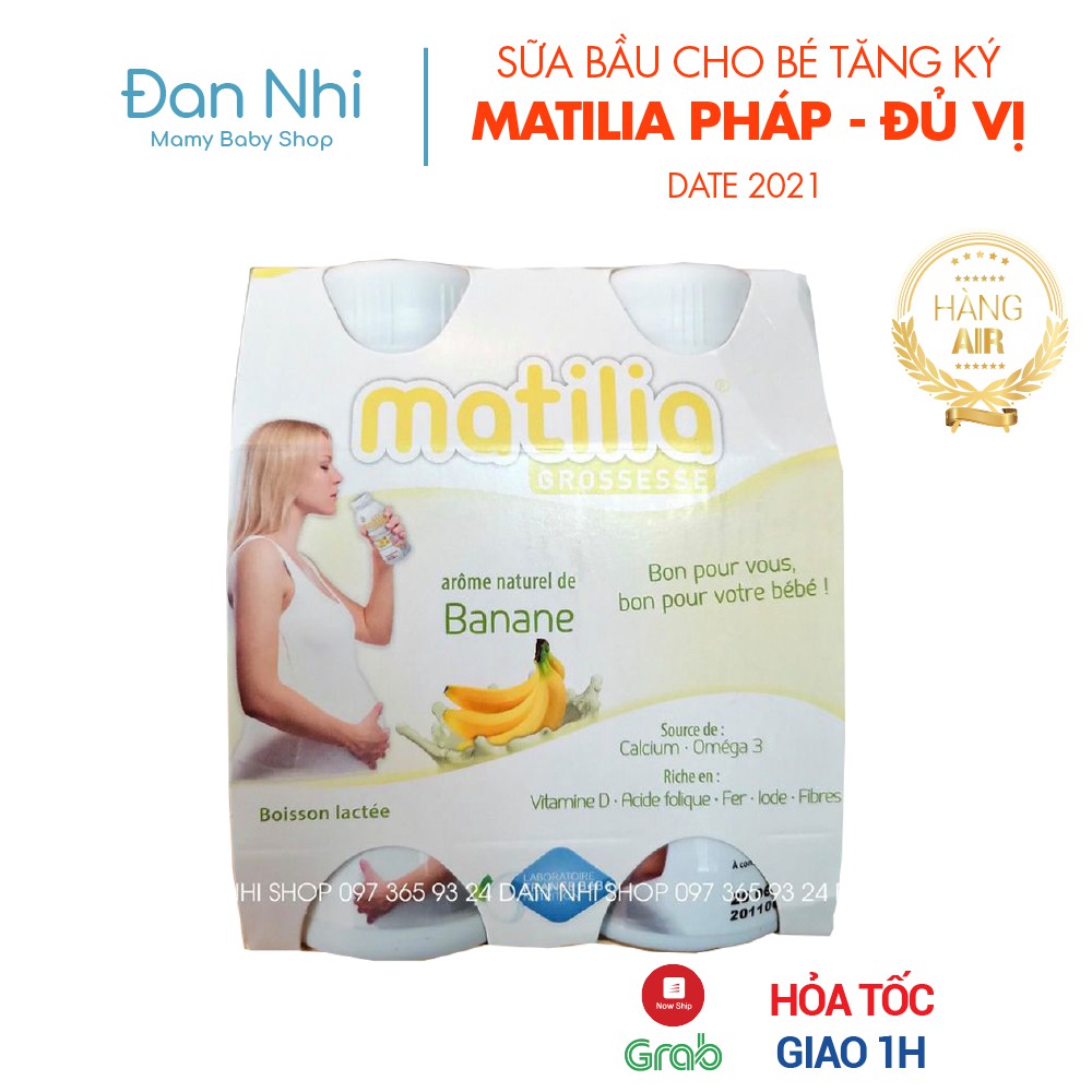 4 Hộp Sữa Bầu Matilia Pháp Date 2022 Cho Bé Tăng Ký