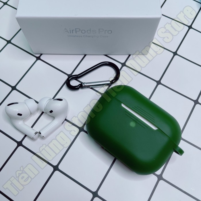 Ốp Bảo Vệ Tai Nghe Airpods Pro Màu Trơn Chất Liệu Silicone Dẻo - Nhiều Màu Sắc