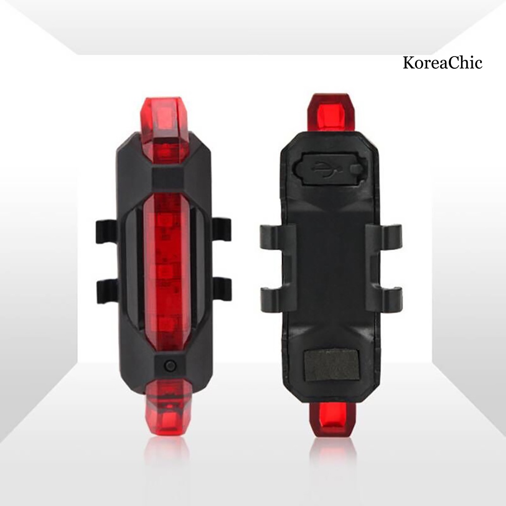 Đèn LED Cảnh Báo Gắn Đuôi Xe Đạp Có Thể Sạc Lại Bằng Cổng USB