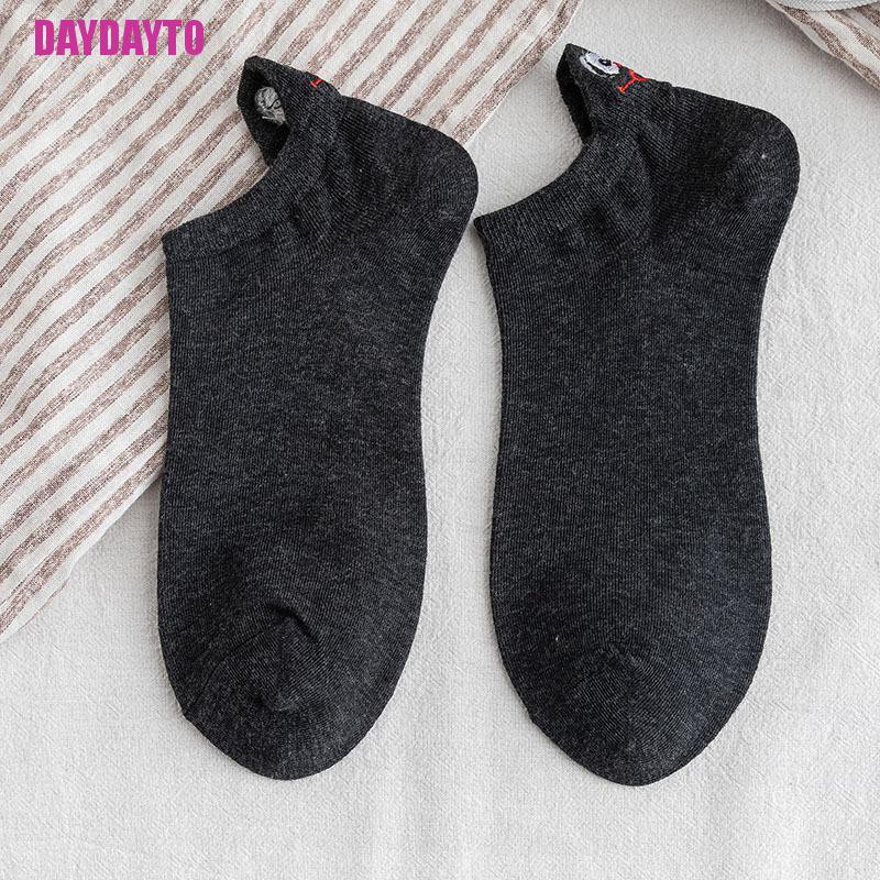 Đôi Vớ Cotton Thêu Hình Biểu Tượng Cảm Xúc Đáng Yêu Dành Cho Nữ