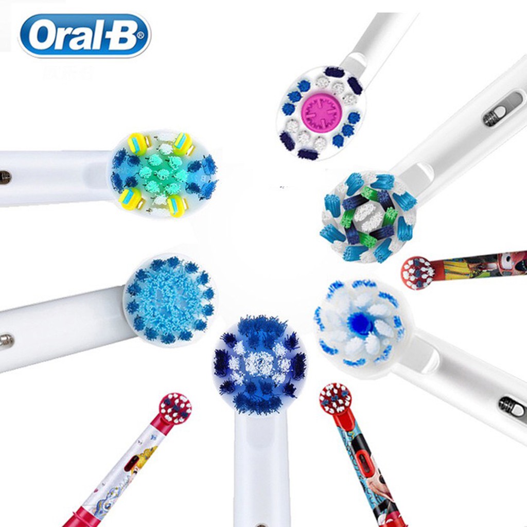 Đầu bàn chải oralb - Bộ 5 đầu Oral-B tổng hợp + Tặng kèm 1 nắp bảo vệ đầu bàn chải