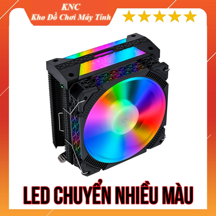 Quạt Tản Nhiệt Làm Mát CPU TS-M400 Led ARGB 4 Ống Đồng Tản Nhiệt, Led Tự Đảo Màu