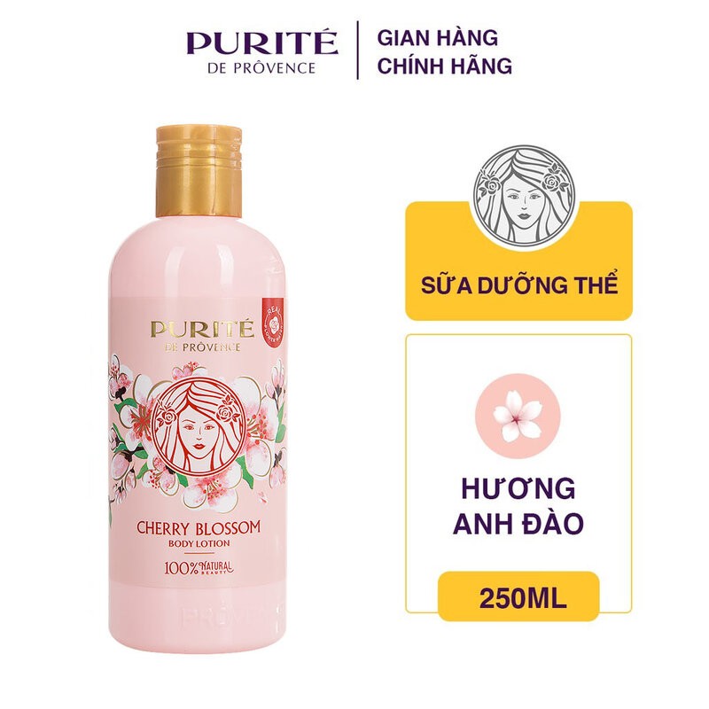 Sữa dưỡng thể Fresh Moisture Cherry Blossom and Olive Purite by Provence 250ml