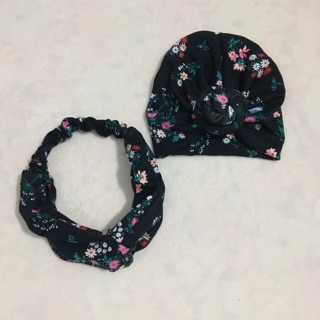 Set băng đô mẹ và mũ cho bé