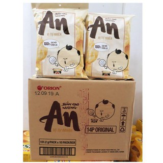 Thùng 10 Gói Bánh Gạo Nướng Orion An Vị Tự Nhiên 151g