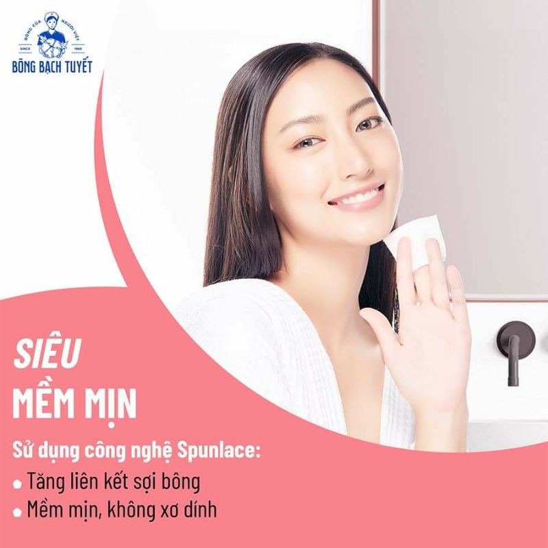 Bông tẩy trang  MERILYNN hộp  60miếng