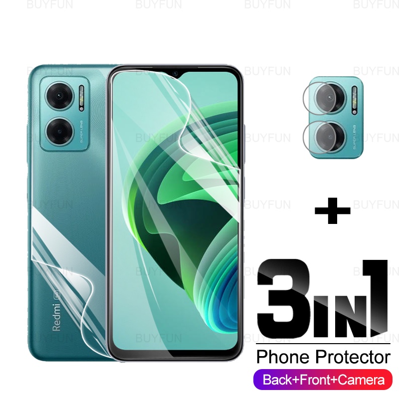 Miếng Dán Hydrogel 3 Trong 1 Bảo Vệ Camera Cho Xiaomi Redmi Note 11E Note11E Redmy 10 5G