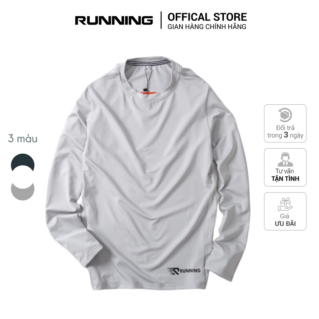 Áo thun giữ nhiệt nam cổ ngắn co giãn, áo thun giữ nhiệt thể thao Loại 1 cotton giữ ấm hiệu quả- Màu Xám
