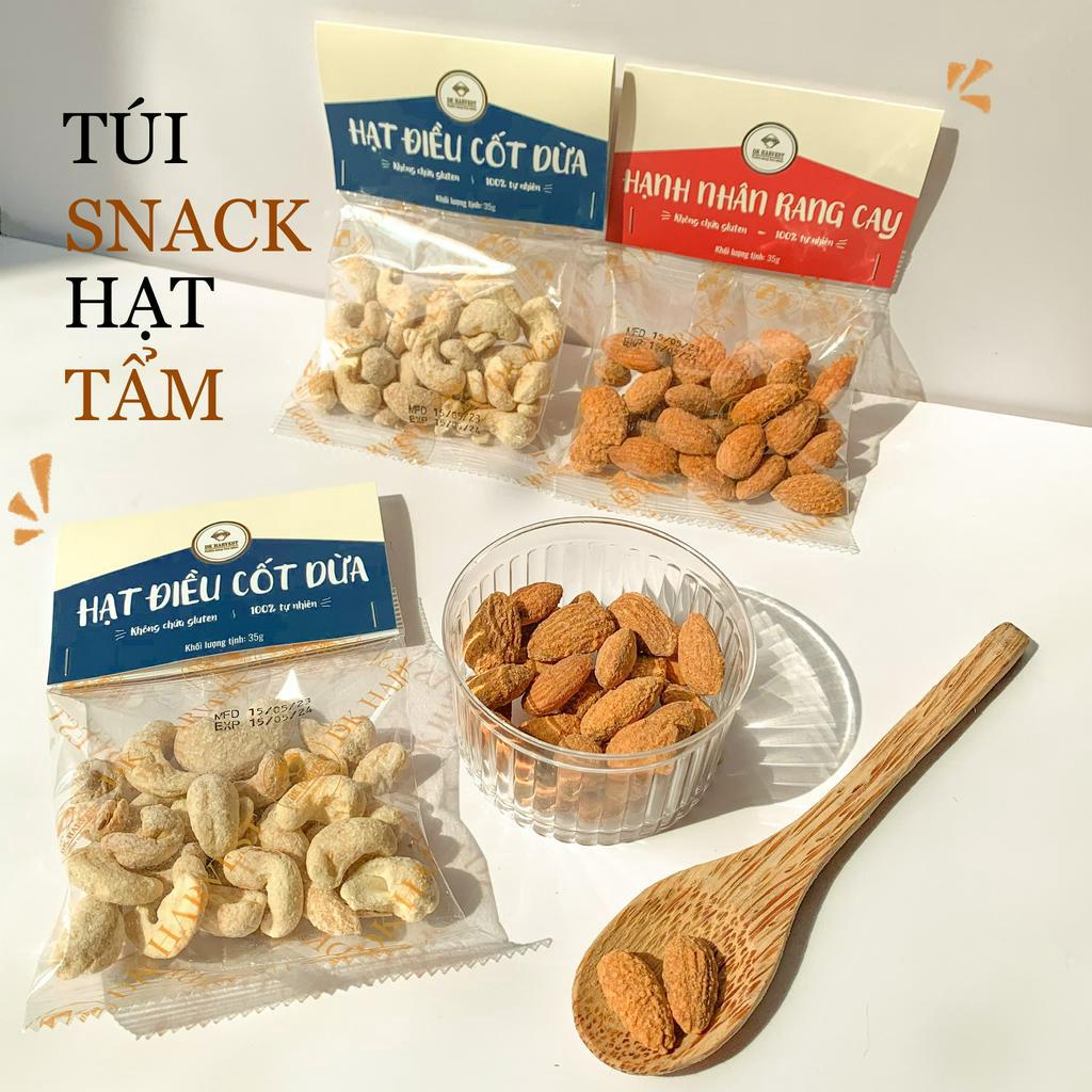 Snack hạt hạnh nhân rang cay DK Harvest - Sản phẩm tiện lợi và dinh dưỡng tốt cho ăn vặt