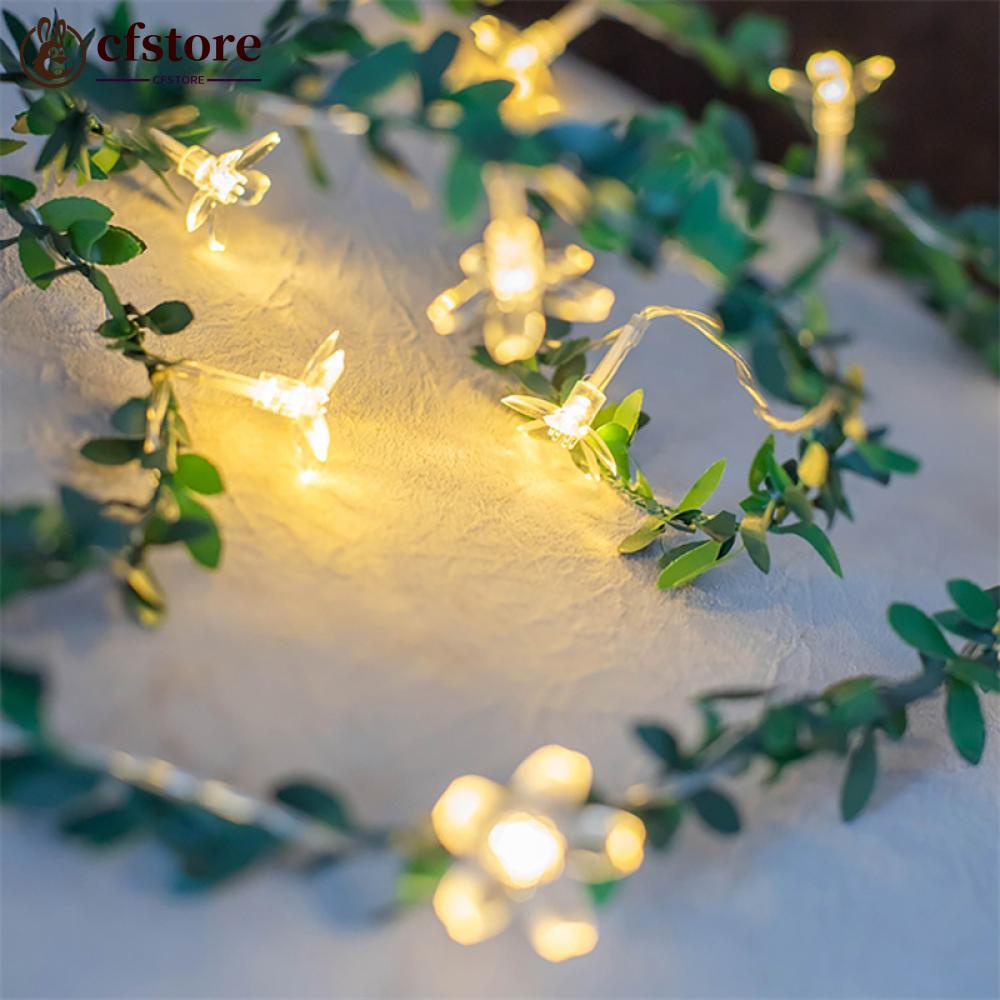 Dây Đèn Led D4H4 Dạng Vòng Hoa Anh Đào Trang Trí Bàn Tiệc/Tiệc Cưới/Pin USB/Tiệc Tùng