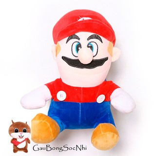 Gấu bông hoạt hình Mario ngồi cao cấp 50cm