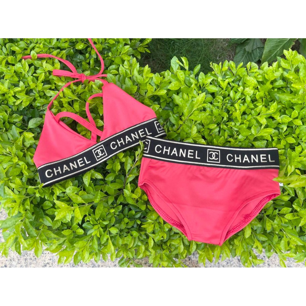 size 14-16kg: Bikini 2 mảnh Channle cho bé gái - BKNC