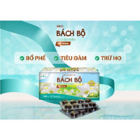 Viên ngậm ho Bách Bộ Mom and Baby - Chính hãng Tâm Dược 2020, bài thuốc gia truyền bổ phế tiêu đàm trừ ho ⚡️BÁN CHẠY⚡️ ⚡