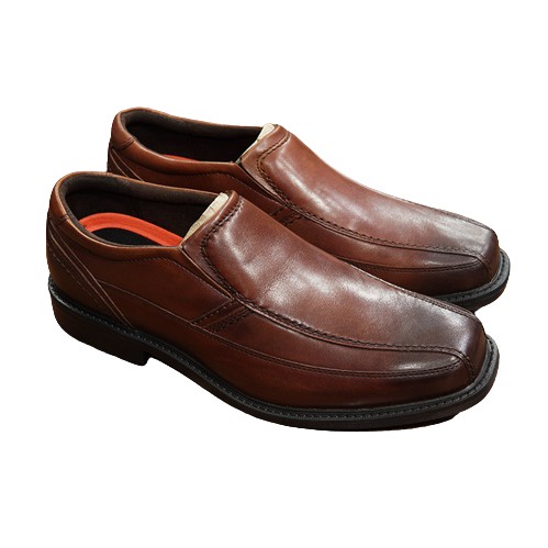 Giày lười da công sở ngoại cỡ Rockport xuất Mỹ- Nâu pha