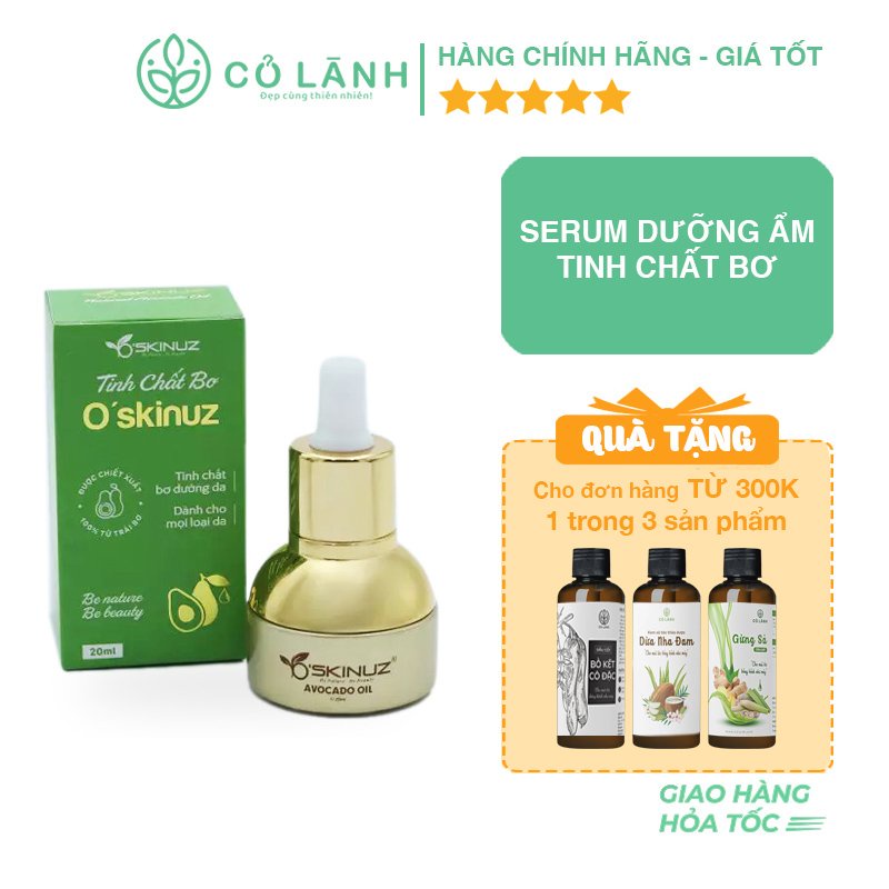 Tinh dầu bơ Cỏ Lành 20ml Dưỡng ẩm hổ trợ giảm thâm rạn da cho mẹ