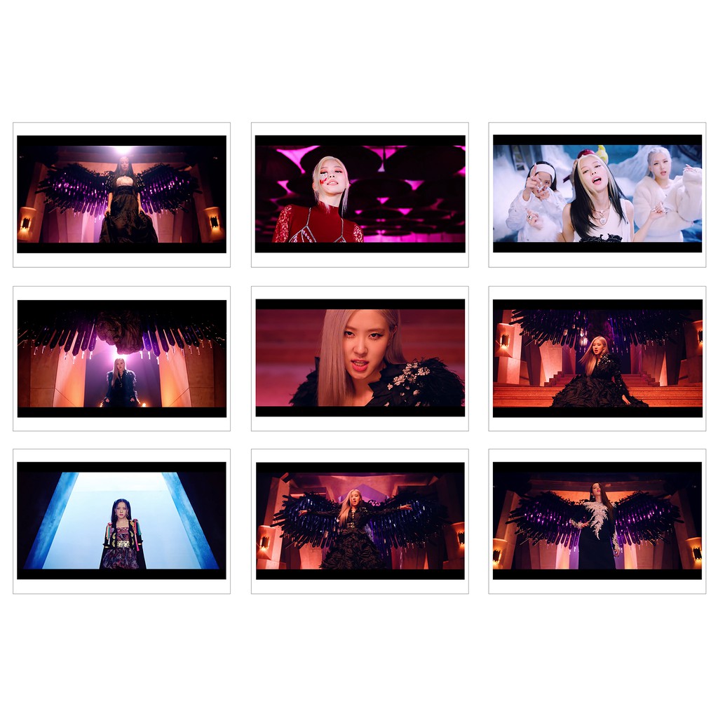 [Ép Lụa] Lomo Card 63 Ảnh BLACKPINK - MV How You Like That