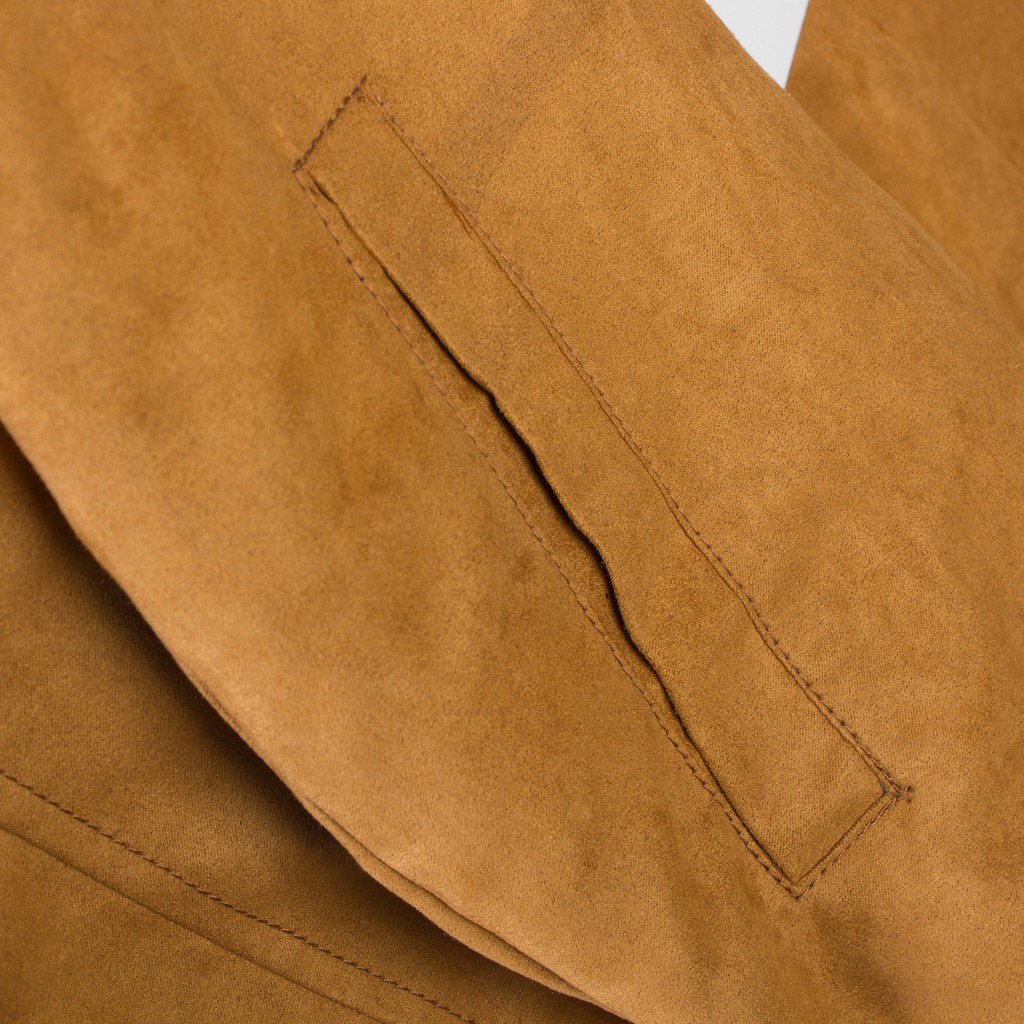 Bomber 8 màu ZR da lộn có viền cổ kéo áo khoác chất dạ AKZR28 - Leo Vatino | BigBuy360 - bigbuy360.vn