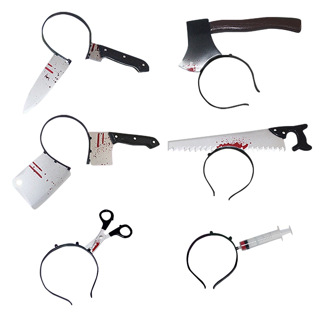 Băng Đô Cài Tóc Co Giãn Bằng Nhựa Hình Kinh Dị Vui Nhộn