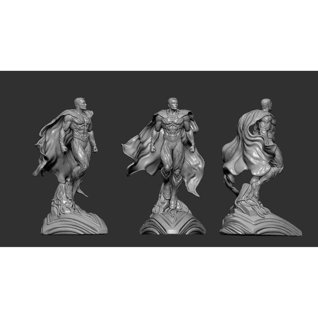 File in 3D Superman Statue And Bust