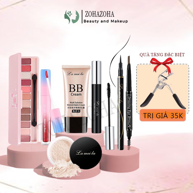 Bộ trang điểm 🎁FREESHIP 50K🎁 Set trang điểm đầy đủ cơ bản  7 món makeup cho người mới