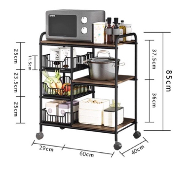 Kệ để lò vi sóng, nồi cơm điện, nồi chiên không dầu ( kn1383) | BigBuy360 - bigbuy360.vn