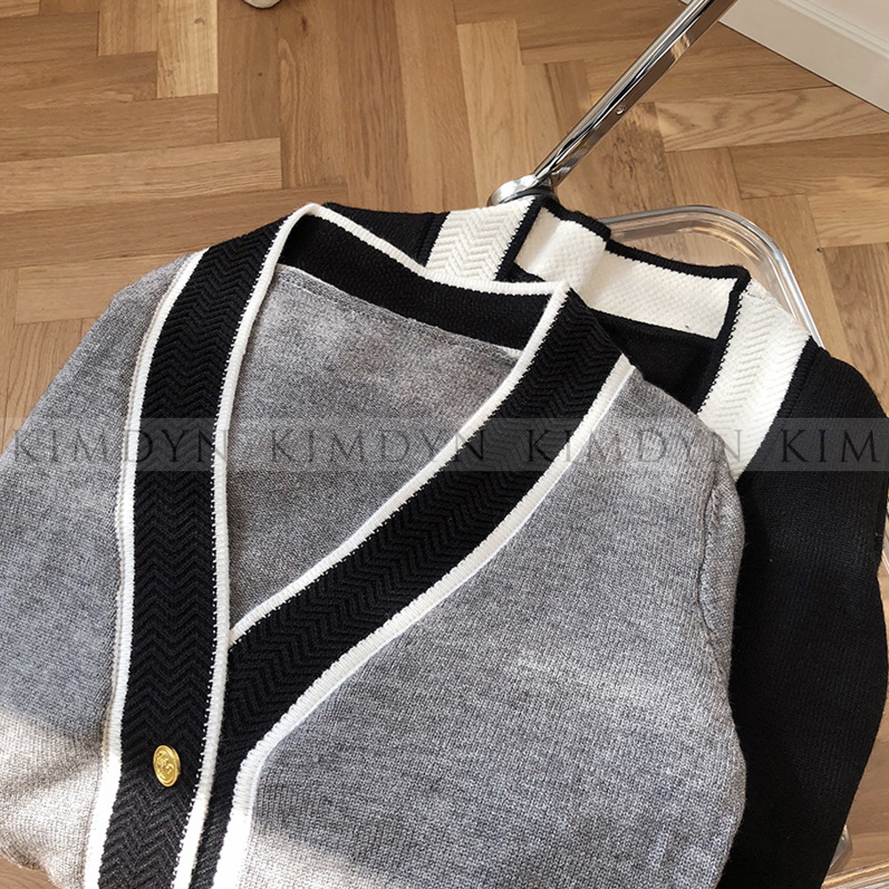 Áo khoác len cardigan áo khoác đông cổ V sang trọng KimDyn [KDBL10] | BigBuy360 - bigbuy360.vn