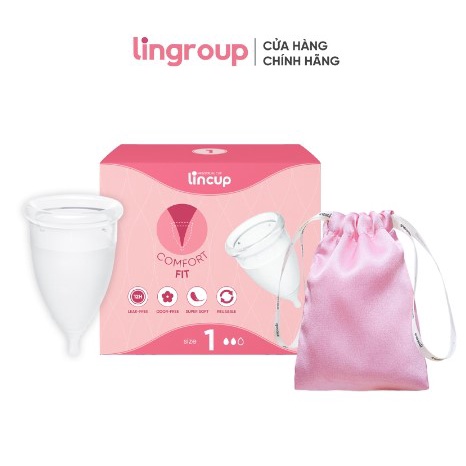 Cốc Nguyệt San Lincup Mẫu Mới Nhất Được Làm Từ Silicone Y Tế An Toàn Cho Phụ Nữ Ngày Dâu chính hãng