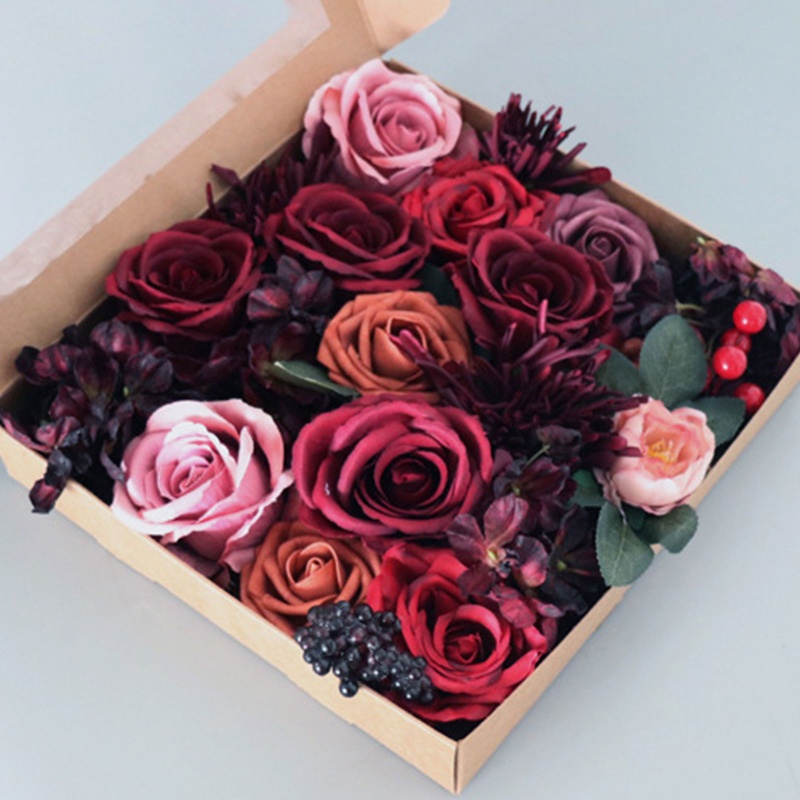 Hộp Hoa Cẩm Tú Cầu Giả Dùng Trang Trí Tiệc Cưới