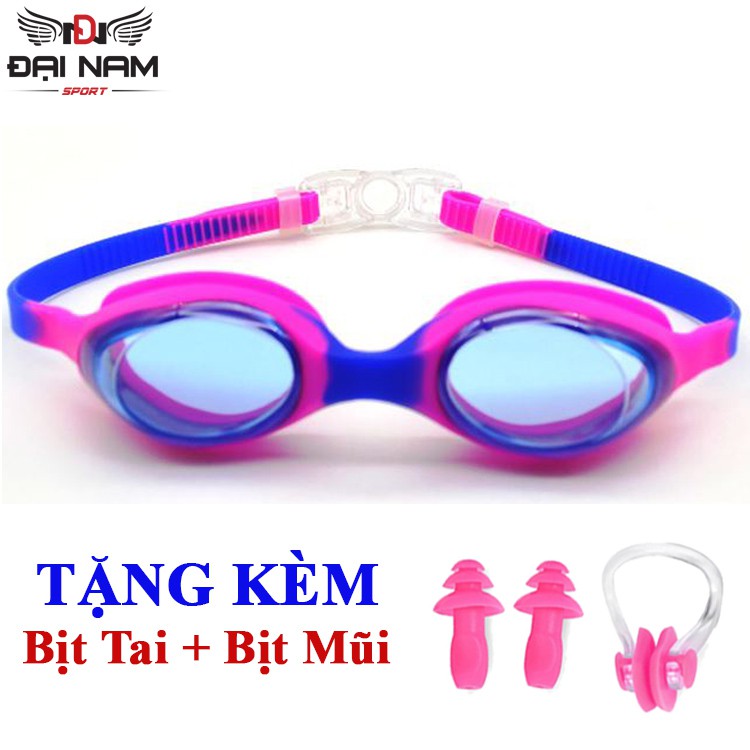 Kính Bơi Trẻ Em Chống Tia UV,Chống Lóa Và Nước DNS113 Đại Nam Sport + Tặng Kèm Bịt Tai Và Kẹp Mũi