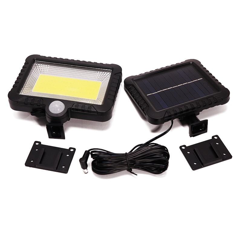 ♕♕ 30W 100LED COB Solar Powered Light Street Spotlight Solar Lamp Outdoor Garden Security Night Wall Split Solar Light {elle2018}