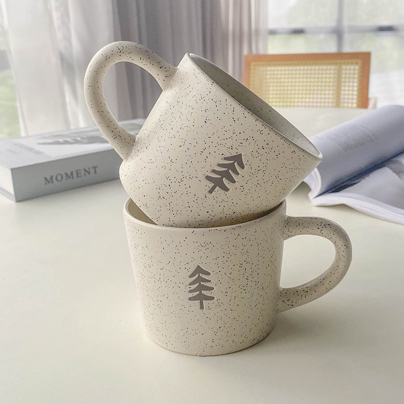 Ly sứ cốc cà phê gốm sứ mịn 370ml
