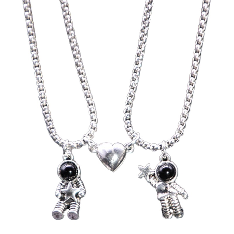 Flgo Set 2 Dây Chuyền Mặt Hình Người Không Gian Phù Hợp Cho Cặp Đôi